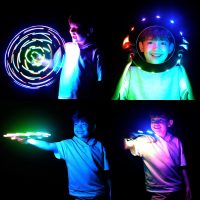 TOSY Flying Ring - 16 Million Color RGB or 12 LEDs, Super Bright, Lost Mode, Auto Light Up, Camping Essentials for Kids/Teens/Boy/Girl, Safe & Soft, Waterproof, Pool/Beach Games, Lightweight Toy - Image 4