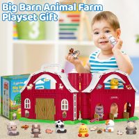 Aigybobo Farm Animals Big Barn Toys for 1 2 3 Year Old, Toddler Montessori Learning Toy, Farm Playset with Animal Figures and DIY Stickers, Christmas Birthday Gift for Baby Boys Girls Age 12-18 Months - Image 7