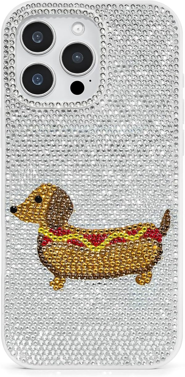 JW PEI Dachshund Hot Dog Case - White