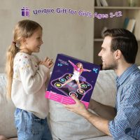 Flooyes Dance Mat Toys for 3-12 Year Old Kids, Electronic Dance Pad with Light-up 6-Button Wireless Bluetooth, Music Dance with 5 Game Modes, Birthday Toys Gifts for 3 4 5 6 7 8 9 10+ Year Old Girls - Image 7