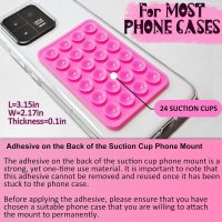 2 Pack Silicone Suction Phone Case Mount, Silicon Adhesive Phone Grip for Smartphones, Hands-Free Mirror Shower Phone Holder for Selfies, Tiktok Videos (Sky Blue) - Image 6