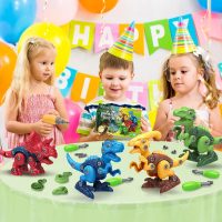 Dinosaur Toys for 3, 4, 5, 6, 7 Year Old Boys, Take Apart Toys with Electric Drill for Kids, STEM Educational Construction Building Toy, Ideal Birthday Christmas Easter Gifts, Incl Tyrannosaurus Rex - Image 7