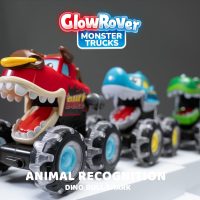 JOYIN 3 Pack Monster Truck Toy - Motion Activated Light-Up Cars for Toddlers - Monster Treads Lightning Wheels - Baby Toy Present - Press & Go Cars for Boys Girls Birthday Gifts - Image 8