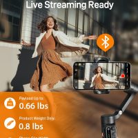 hohem iSteady X3 SE Gimbal Stabilizer for iPhone, Phone Stabilizer with Detachable Remote Control, Portable Foldable 3-Axis Phone Gimbal for Android & iPhone 16 15 Pro Max, Ideal for Travel Vlogging - Image 6