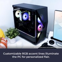 iBUYPOWER Slate MESH Gaming PC Desktop Computer Intel Core i7 14700F CPU, NVIDIA GeForce RTX 5070 12GB GPU, 32GB DDR5 RGB 5200MHz RAM, 1TB NVMe SSD, Windows 11 Home, Keyboard and Mouse - SMI7N5701 - Image 3