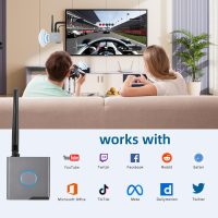 Wireless HDMI Display Dongle Adapter, Portable Transmitter, Streaming Media Video/Audio/File HDMI Wireless Extender for Smartphone,Laptop to HDTV/Monitor/Projector, Support Airplay DLNA Miracast - Image 3