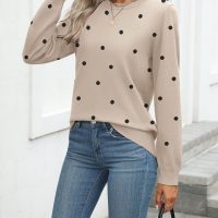 Zeagoo Womens 2025 Fall Sweaters Long Sleeve Tops Classic Crew Neck Pullover Sweaters Loose Dressy Casual Basic Clothes - Image 3