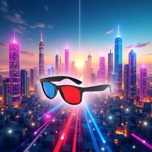 3D Red and Blue Glasses TV Movie Dimensional Anaglyph Video Frame 3D Glasses DVD Game Glass Color 3D Glasses Accessories Televisions and Video