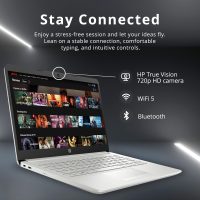 HP Stream 14" HD BrightView Laptop, Intel Celeron N4120 Processor, 16GB RAM, 64GB SSD, Intel UHD Graphics, 720p Webcam, WiFi, HDMI, Win 11 S, Silver (Renewed) - Image 4