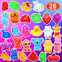 Squishies, 26 Pack Mochi Squishy Toys - Kawaii Cat Squishys Slow Rising Animals - Party Favors, Goodie Bag, Birthday Gifts, Mini Squishies Stress Reliever Toy - Image 6