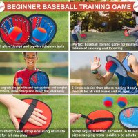 Toss and Catch Ball Game, Kids Toddler Baseball Glove & Catch Ball Toys, Kids Outdoor Games for Family, Toys for Beach Pool Yard Outside, Birthday Gift for Ages 3 4 5 6 7 8-12 Year Old Boys Girls - Image 7