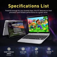 SAMSUNG 12.2" FHD 2-in-1 Touchscreen Chromebook Plus Laptop for Business&Students, Intel Dual-Core, 4GB RAM, 224GB Storage(64GB eMMC+160GB Docking Station Set), Stylus Pen, Wireless Mouse, Silver - Image 3