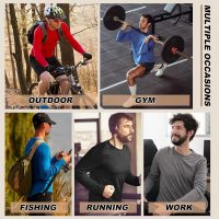 7 Pack Long Sleeve Shirts for Men UPF 50+ UV Sun Protection Quick Dry Moisture Wicking Workout Tee Shirts - Image 5