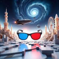 3Pcs Red and Blue 3D Glasses Universal TV Movie Dimensional Video Frame 3D Glasses DVD Game Glass 3D Style Glasses for 3D Movies Games, 3D Viewing Glasses, Televisions and Video - Image 6