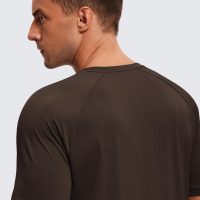 CRZ YOGA Mens Lightweight Athletic T-Shirts Moisture Wicking Running Workout Shirt Short Sleeve Gym Tops - Image 3