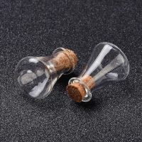 10Pcs Clear Glass Cork Bottles, Glass Empty Wishing Bottles DIY Vials for Home Decorations for Halloween christmas DIY Art Crafts Party Home Decoration, 1.7x2.7cm - Image 3