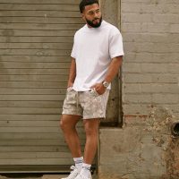 BOOMLEMON Mens Mesh Graphic Print Shorts Fashion Designer Workout Shorts Retro Casual Cool Streetwear Short Pants - Image 4
