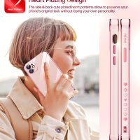 LeYi for iPhone-11 Phone Case: 2 Pack Screen Protector, Wireless Charging, Full Camera Lens Protection, Love Heart Plating Women Cute Luxury Shockproof Cover funda para i Phone iohone iphone11, Pink - Image 4
