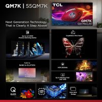 TCL 55-Inch Class QM7K Series QD-Mini LED 4K UHD Google Smart TV Best Premium Mini-LED TV - QLED, 144hz, 240hz Gaming Rate, Anti-Reflective Screen, Bang & Olufsen Audio, Atmos (55QM7K, 2025 Model) - Image 3