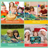 HONGID Dinosaur Truck Toys for Kids 3-5, Triceratops Car Toy with 15 Dino Figures,Large Activity Play Mat, Dinosaur Eggs, Dinosaur Play Set for Boys and Girls,Christmas Xmax,Stocking Stuffers - Image 5