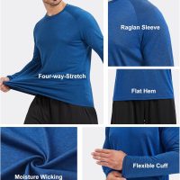 7 Pack Long Sleeve Shirts for Men UPF 50+ UV Sun Protection Quick Dry Moisture Wicking Workout Tee Shirts - Image 4