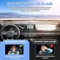 Dash Cover for 2025 2024 2023 Honda HR-V Dashboard Cover Mat for HR-V Accessories Sunshade Nonslip Mesh Protector No Glare HRV Protector Sunshield Black Trim - Image 2