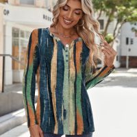 Zeagoo Long Sleeve Shirts for Women Casual V Neck Fall Tops Dressy Summer Work Blouses Clothes - Image 4