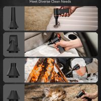 WOLFBOX MF50 Electric Air Duster-110000RPM Super Power Cordless Air Duster, 3-Gear Adjustable Mini Blower with Fast Charging, Dust Blower for Computer, Keyboard, House, Outdoor and Car - Image 5