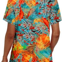 Alaroo Womens Summer Tops 2025 V Neck Short Sleeve Shirts Trendy Dressy Casual Vacation Outfits Printed - Image 4