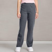 Hanes Women’s EcoSmart Fleece Petite Sweatpants, Open Bottom Sweatpants, Petite, 28.5'' - Image 4