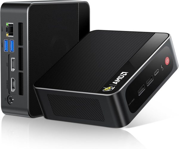 Beelink Mini PC, SER5 MAX Ryzen 7 6800U (8C/16T, Turbo 4.7GHz), 32GB LPDDR5 RAM 1TB PCIe4.0 SSD, Mini Desktop Computers Support 4K Triple Display/WiFi 6/BT5.2/DP+HDMI+USB-C/RJ45 1000M LAN