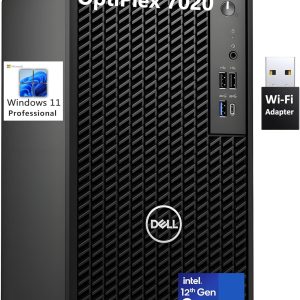 Dell OptiPlex 7020 Desktop Computer, 7000 Tower Dekstop PC, Intel Hexa-Core i5-12500 (Beat i7-11700), 32GB DDR5 RAM, 1TB PCIe SSD, DVDRW, USB WiFi Adapter, RJ-45, HDMI, DisplayPort, Windows 11 Pro