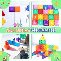 Magnetic Tiles Toddler Toys Magnetic Building Blocks for Kids Ages 3-12 STEM Educational Toys for Girls & Boys Sensory Play for Preschool Learning Classroom Must Have Decor - Image 2
