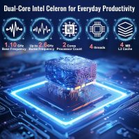 2025 Laptop Computer 15 15.6 Inch FHD, Windows 11 Pro with MS Office for School College Students Business, 8GB RAM, 256GB SSD, Dual-Core Intel Celeron(Up to 2.6GHz), Wi-Fi, Bluetooth, USB 3.2, Gray - Image 3