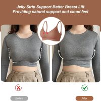OEAK Womens Wireless Bras Comfortable Push Up Bra No Underwire Bra Full Support Lift Bralette Everyday Seamless Tshirt Bras - Image 4