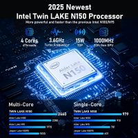 2025 16 Inch Laptop Computer, N150 (4C/4T, Max 3.6GHz) Gaming Laptop,16GB DDR4 1TB SSD,WiFi 5,BT4.2,1920x1200(16:10) IPS, Backlit Keyboard,6Hrs Battery,Mini HDMI/USB-C*3 - Gray - Image 3