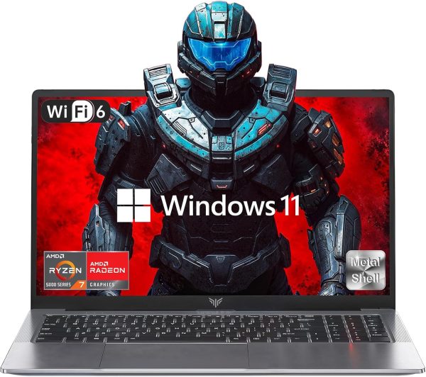 2025 AMD Laptop, 15.6inch Laptop Computer with AMD Ryzen 7 5700U(8C/16T, Up to 4.3GHz), 16GB RAM 512GB NVMe SSD Windows 11 Laptop, Radeon RX Vega 8 Graphics,WiFi 6