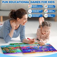 Search and Find Activity Books for Kids Ages 3-5, Toddler Travel Games Toys for Car Airplane, Road Trip Activities for Kids Games 4-8, Preschool Learning Activities, Educational Seek Birthday Gifts - Image 5