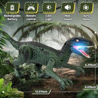 Dinosaur Toys for Kids 3-5, 5-7, 8-12, 2.4GHz Remote Control Dinosaur with Walking, Realistic Sounds, Demo Mode, Rechargeable Jurassic Toys for Birthdays, Parties, Children’s Day - Image 2