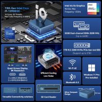 GEEKOM IT13 Mini PC 2025 Edition, with Intel 13th Gen i9-13900HK (3-Year Quality Support), 32GB RAM/1TB NVMe SSD, NUC13 Mini Desktop Computer Windows 11 Pro for Home&Office | 8K UHD,USB4,WiFi 6E,BT5.2 - Image 2