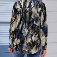 Zeagoo Womens Button Down Shirt Long Sleeve Blouse Business Work Tops Dressy Casual Floral Printed Outfits with Pocket - Image 7