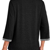 Dokotoo Women's Shirts 2025 Fashion 3/4 Length Sleeve T Shirts Cute Crewneck Casual Tops Basic Blouses - Image 4