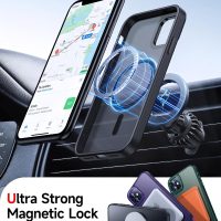 LeYi Magnetic for iPhone-11 Phone Case Compatible with MagSafe [ Screen Protector+ Camera Cover] Funda Para ipone 11case Military Grade Protective Translucent Matte Cases for i Phone 11 iphone11,Black - Image 3