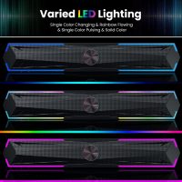 Computer Speakers for Pc Desktop with Clear Sound, Flowing LED PC Speaker for Computer Desktop Laptop Monitor, Bluetooth & USB Input - Image 3