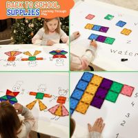 Magnetic Tiles Toddler Toys Magnetic Building Blocks for Kids Ages 3-12 STEM Educational Toys for Girls & Boys Sensory Play for Preschool Learning Classroom Must Have Decor - Image 4