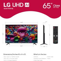 LG 65UA7700P 65 inch Class UA77 Series LED AI 4K Smart webOS TV (2025) - Image 2