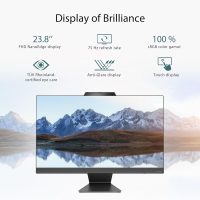 ASUS M3402 All-in-One, 23.8” FHD Touch Display, AMD Ryzen™ 5 7520U Processor, 16GB RAM, 512GB SSD, Windows 11 Home, Kensington Lock, Black, M3402WFA-PB504T - Image 2