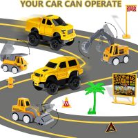 Kids Toys 253 PCS Construction Race Tracks Toy for 3 4 5 6 7 8 Year Old Boys Girls, 5 PCS Construction Truck Car and Flexible Track Play Set Create A Engineering Road Games Toddler Toys Birthday Gifts - Image 6