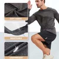 7 Pack Long Sleeve Shirts for Men - Quick Dry Moisture Wicking Sun Protection UV UPF T-Shirts for Fishing Workout Gym - Image 2