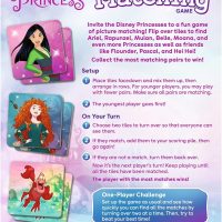Wonder Forge Disney Princess Matching Game – Fun Memory Game for Kids Ages 3 and Up – Toddler Learning Toy Featuring Belle, Ariel, and Elsa and more Disney Princesses - Packaging May Vary - Image 3
